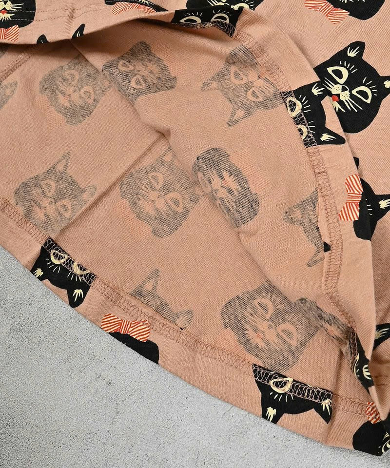 Vestido con volantes gatitos