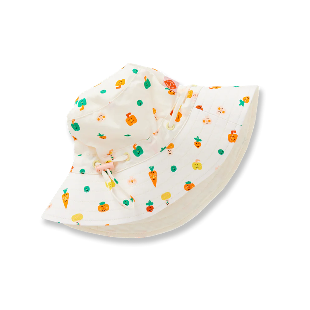 Gorro Solar Estampado Mini Verduritas