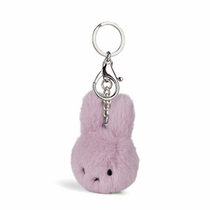miffy charm llavero fuzzy lila