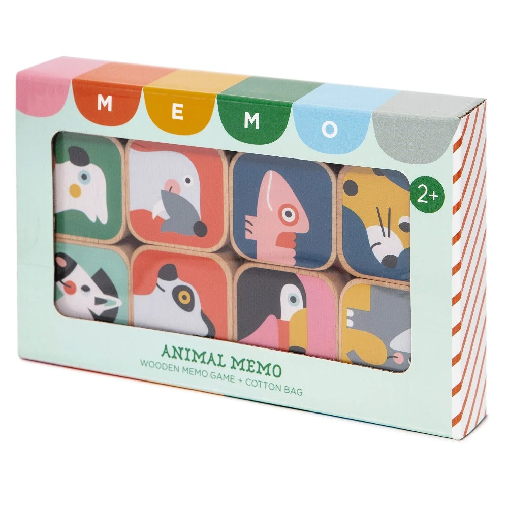 Memory de animales de madera