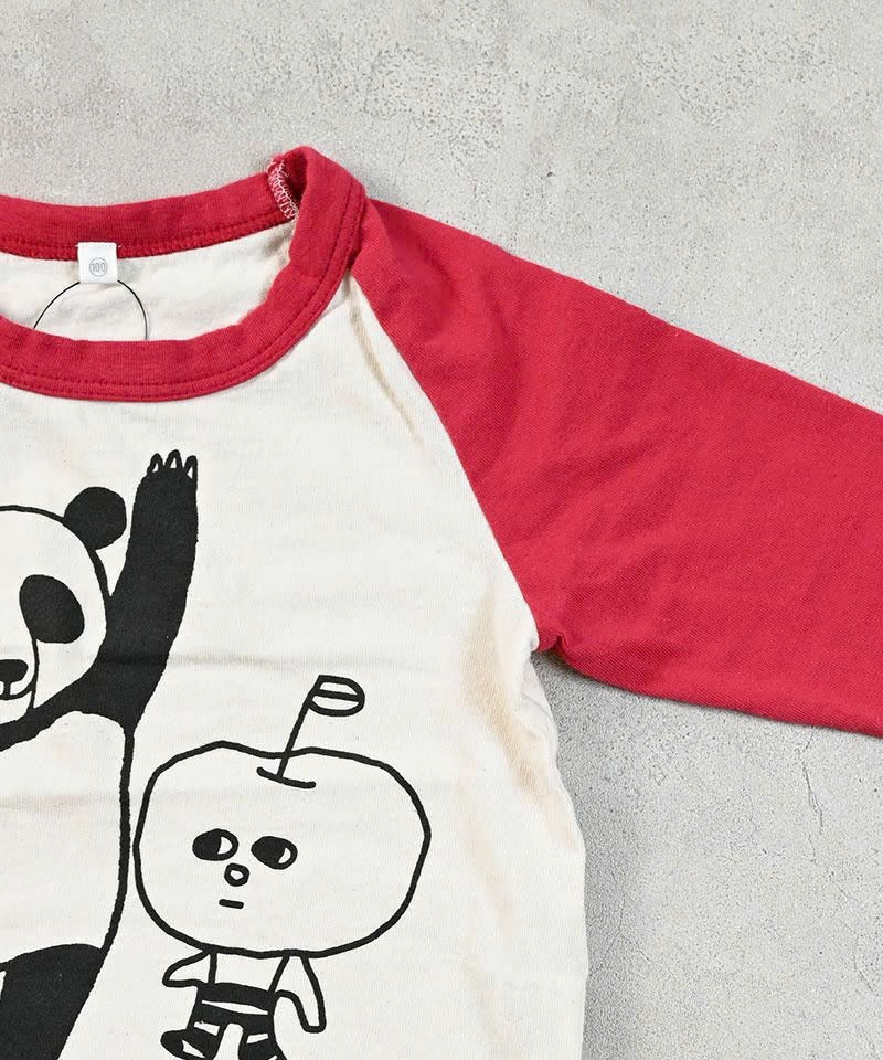 Camiseta béisbol panda roja