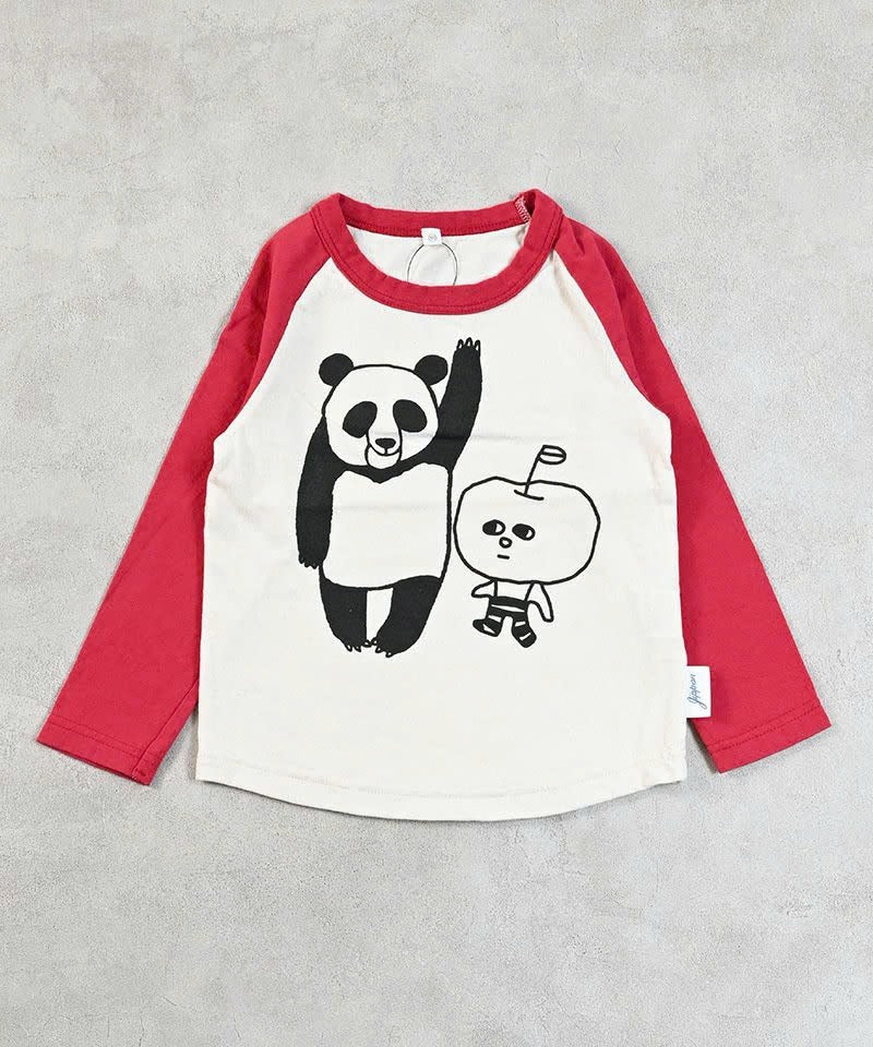 Camiseta béisbol panda roja