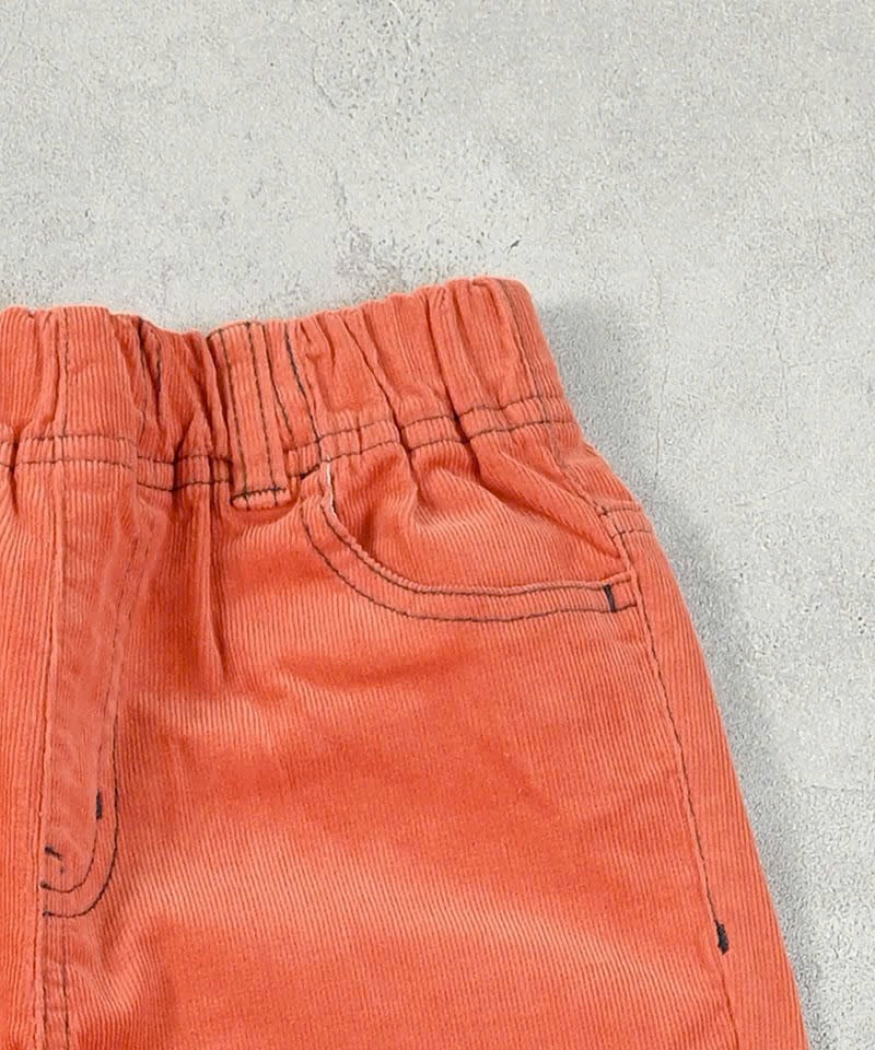 Pantalón slim pana naranja