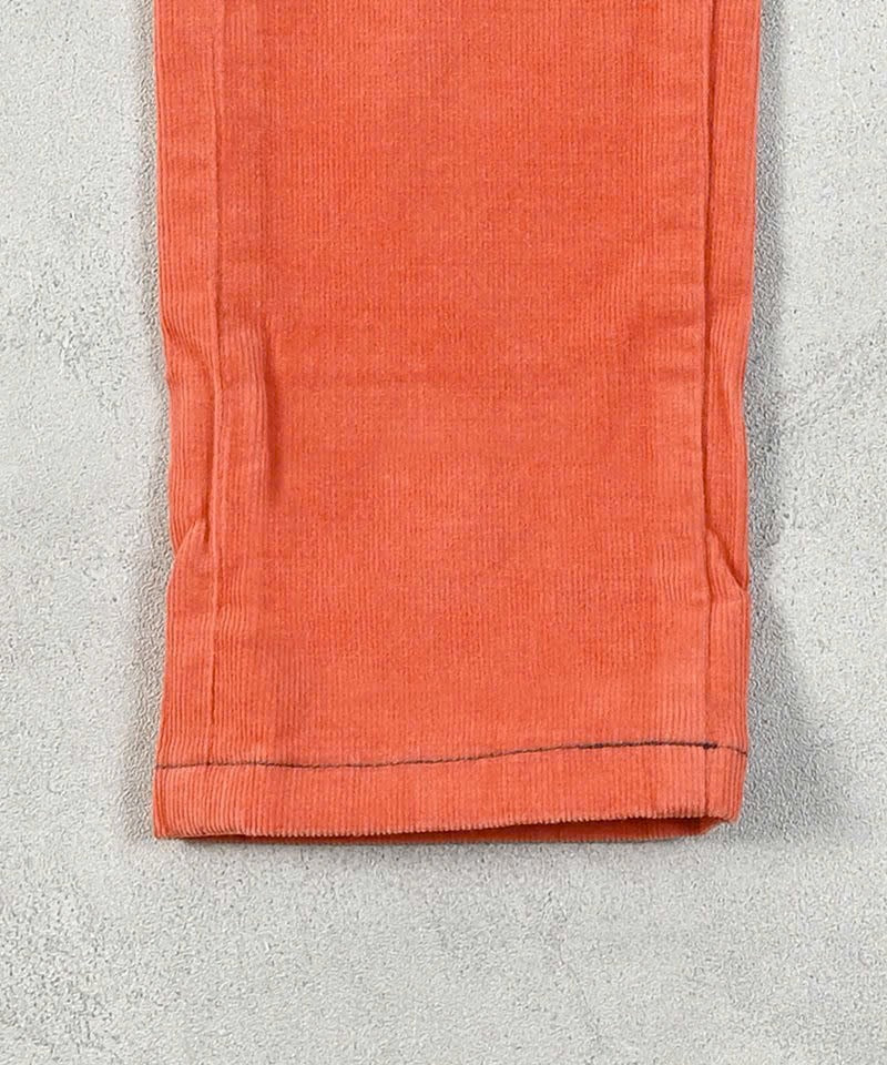 Pantalón slim pana naranja