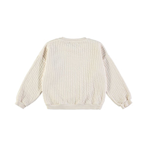 Sudadera Quilted crudo