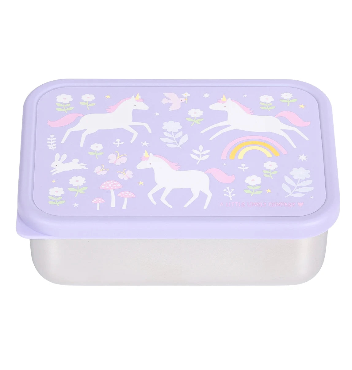 Fiambrera acero inoxidable unicornios