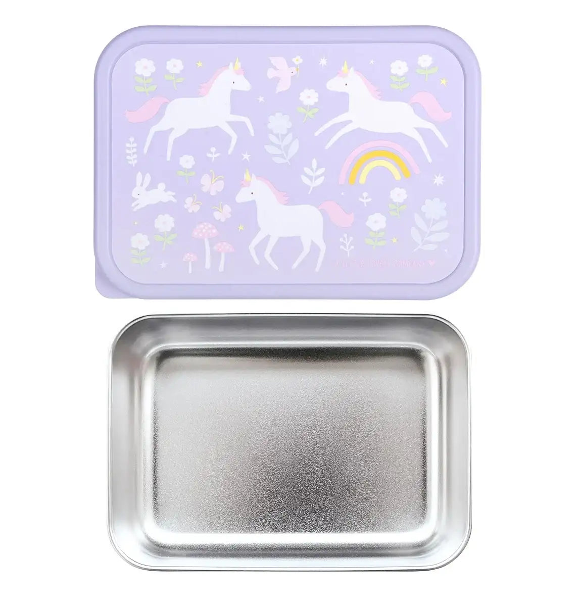 Fiambrera acero inoxidable unicornios
