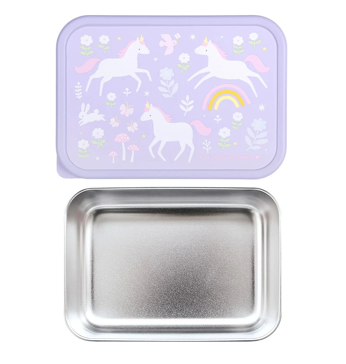 Fiambrera acero inoxidable unicornios
