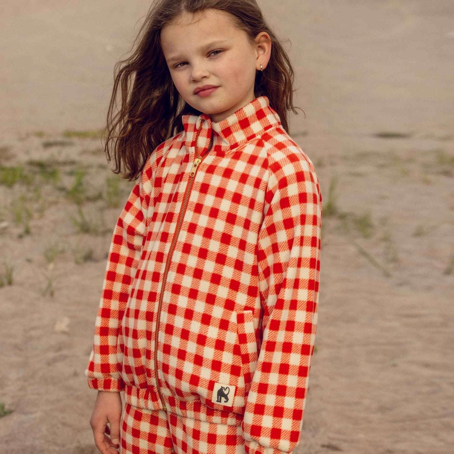 Chaqueta Polar Gingham