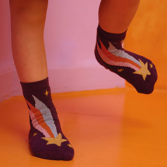 Calcetines estrella fugaz antideslizantes