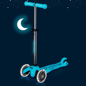 Patinete Mini Deluxe plegable LED AQUA