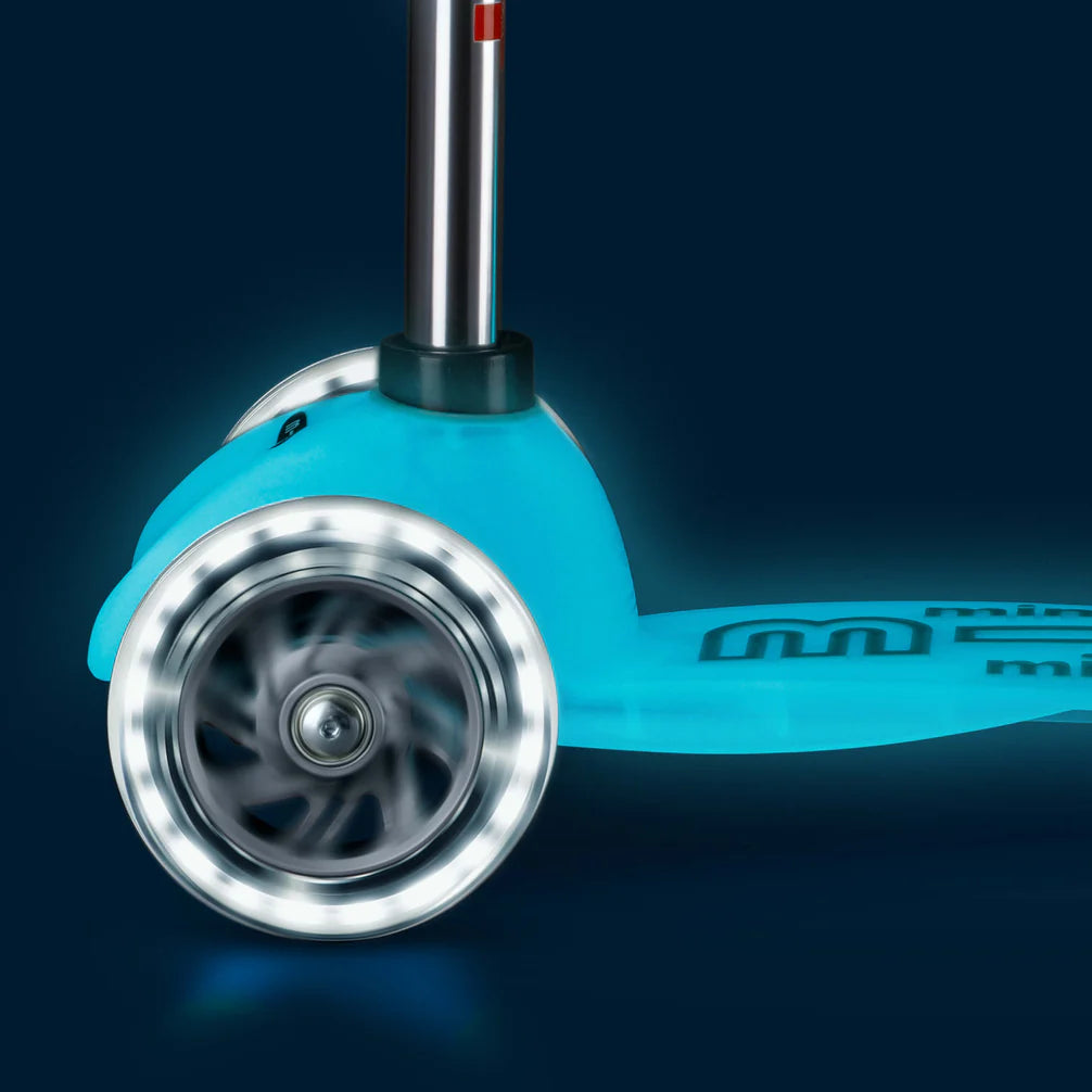Patinete Mini Deluxe plegable LED AQUA