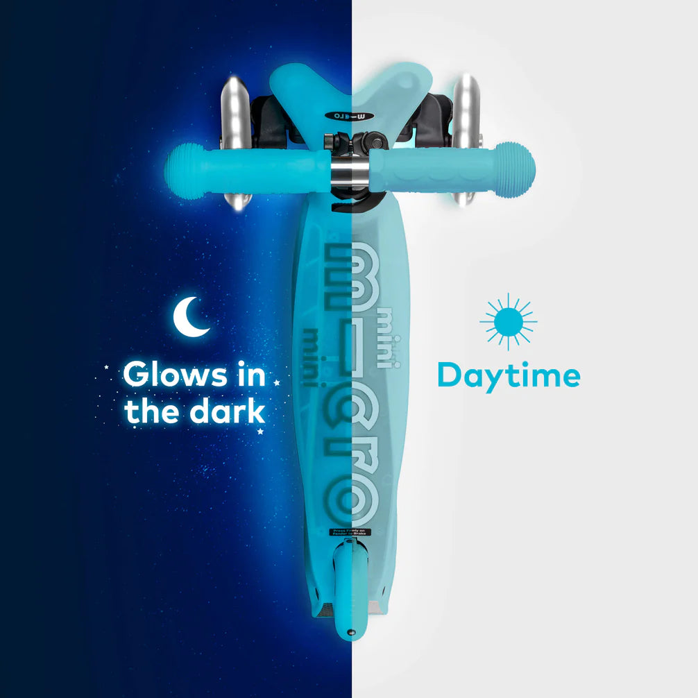 Patinete Mini Deluxe plegable LED AQUA