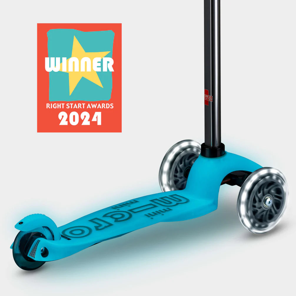 Patinete Mini Deluxe plegable LED AQUA