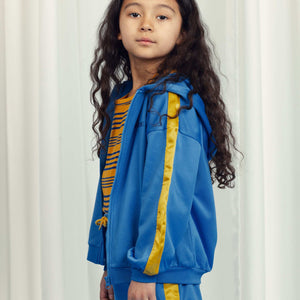 Sudadera con Capucha Mini Rodini WCT Hoodie Azul