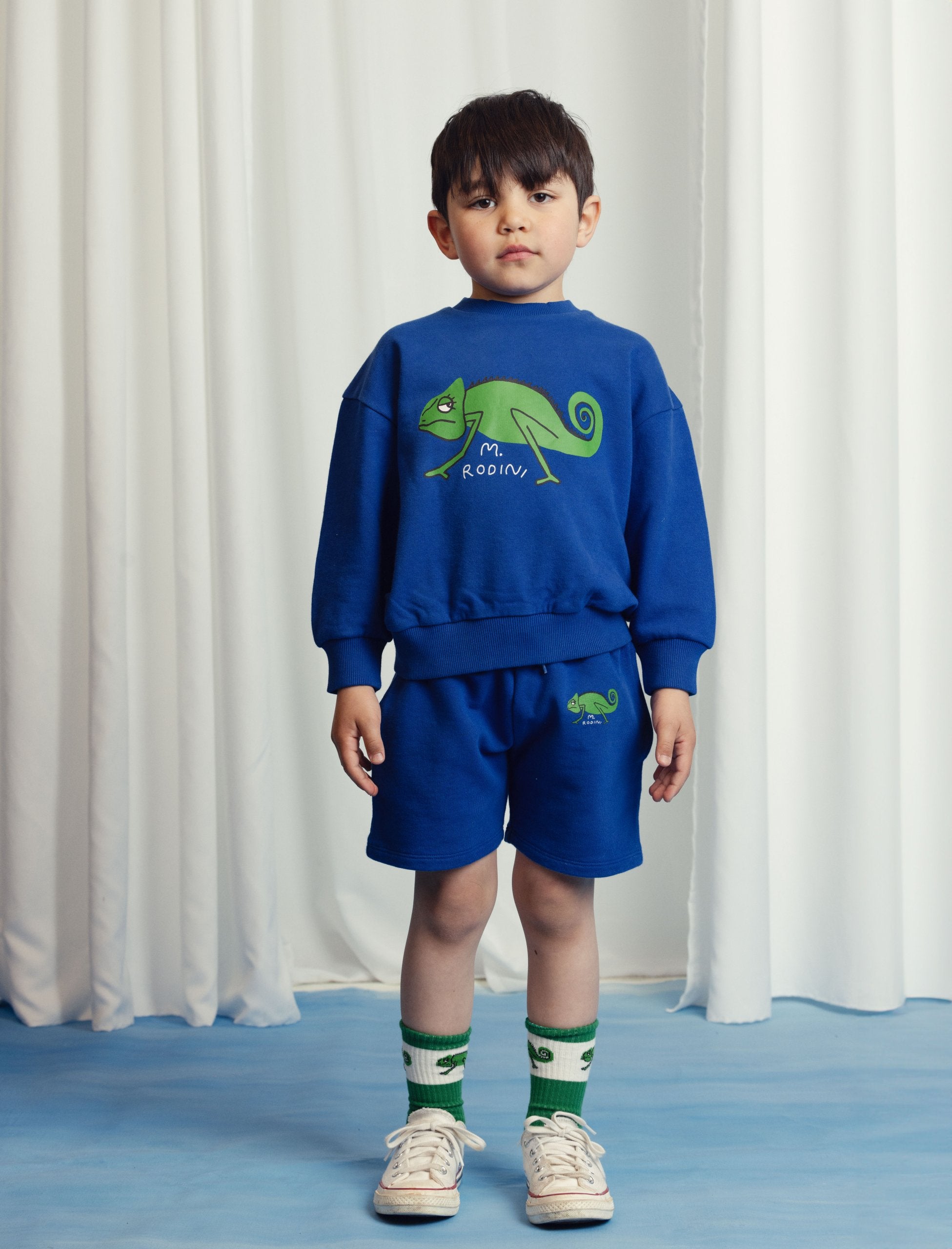 Sudadera azul lagarto mini rodini