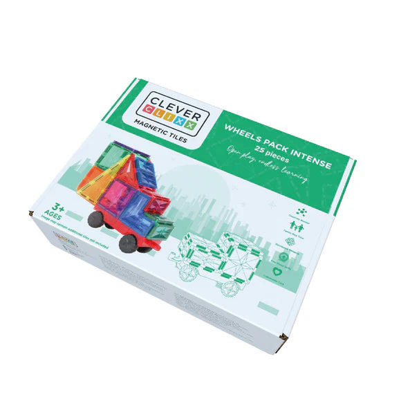 Pack Wheels - 25 piezas magnéticas Cleverclixx