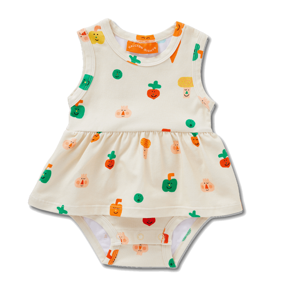 Vestido Body mini verduritas