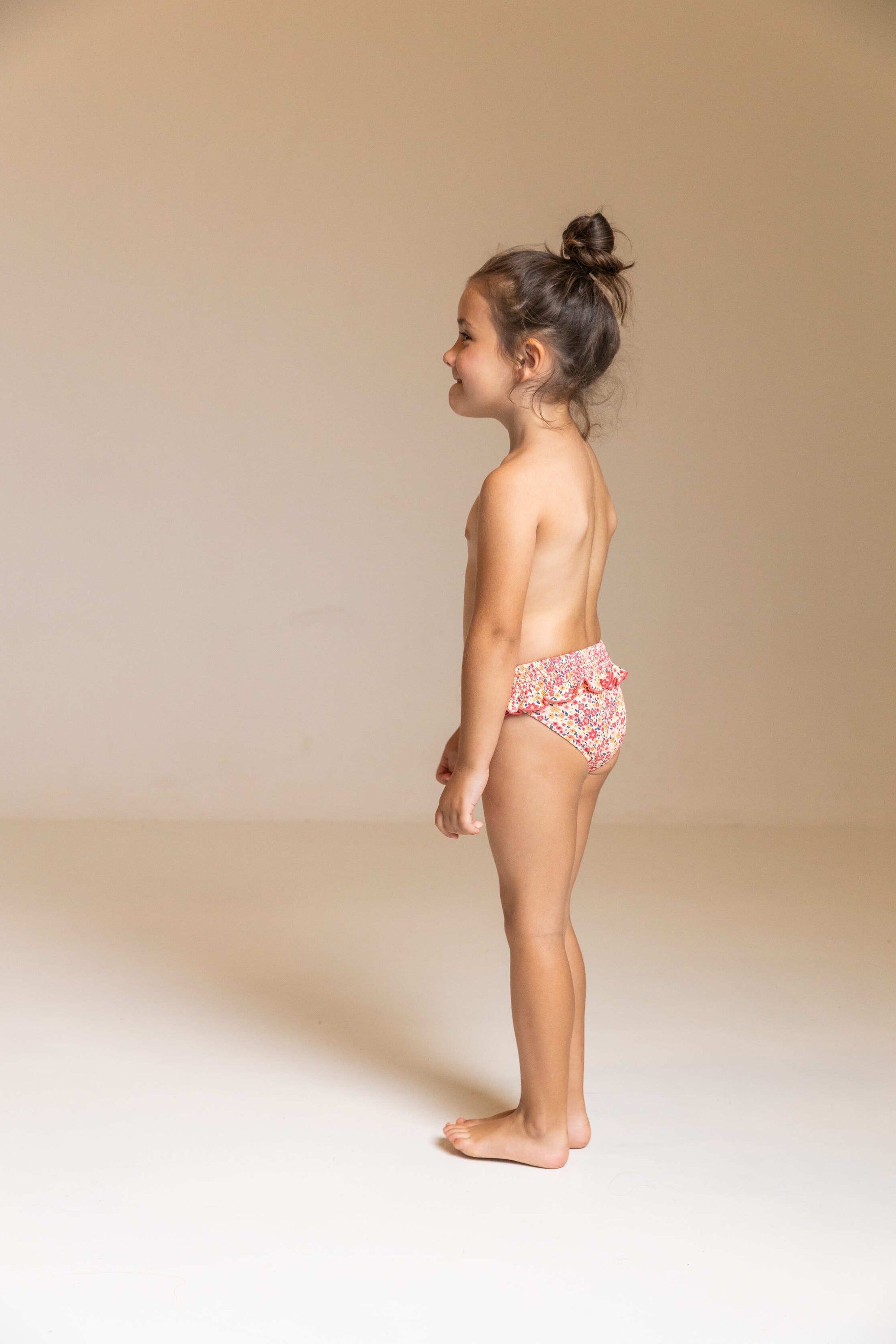 Braguita de baño flores liberty rojo