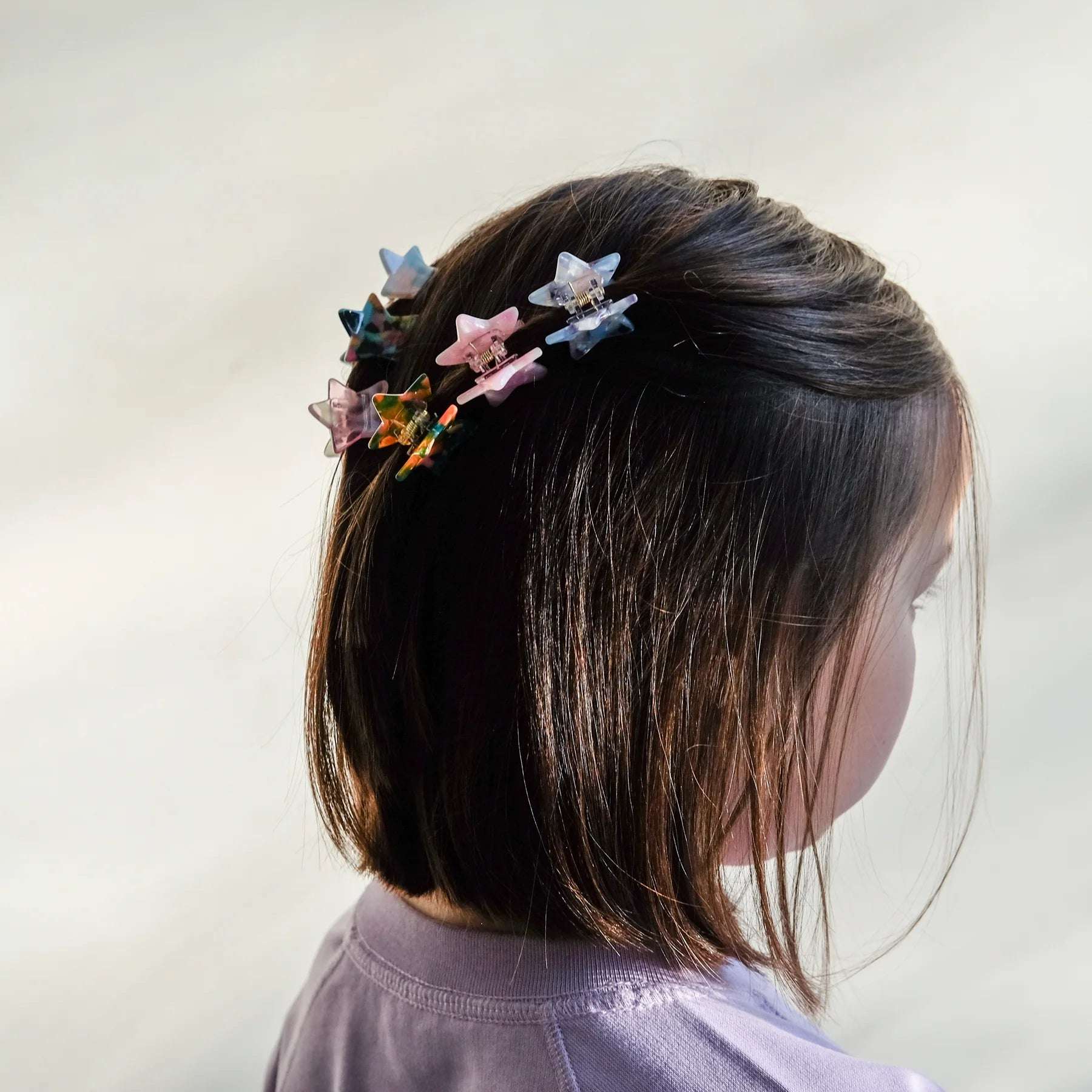 Pinzas estrella de colores