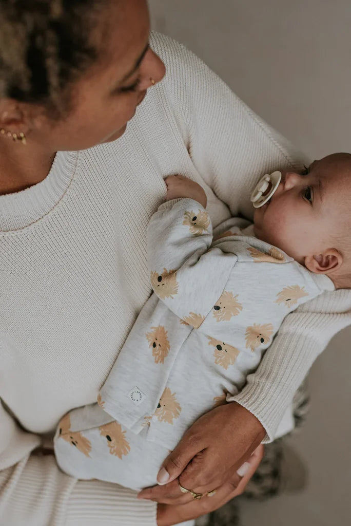 Baby sweatshirt with dog print