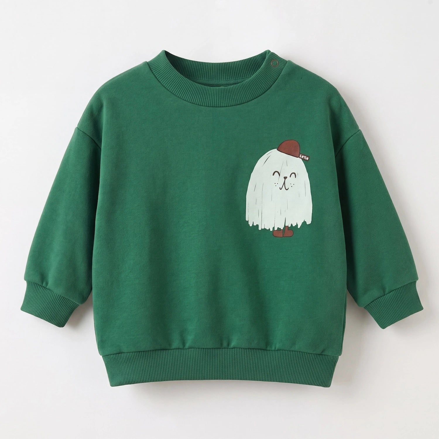 Green Good Monster baby sweatshirt