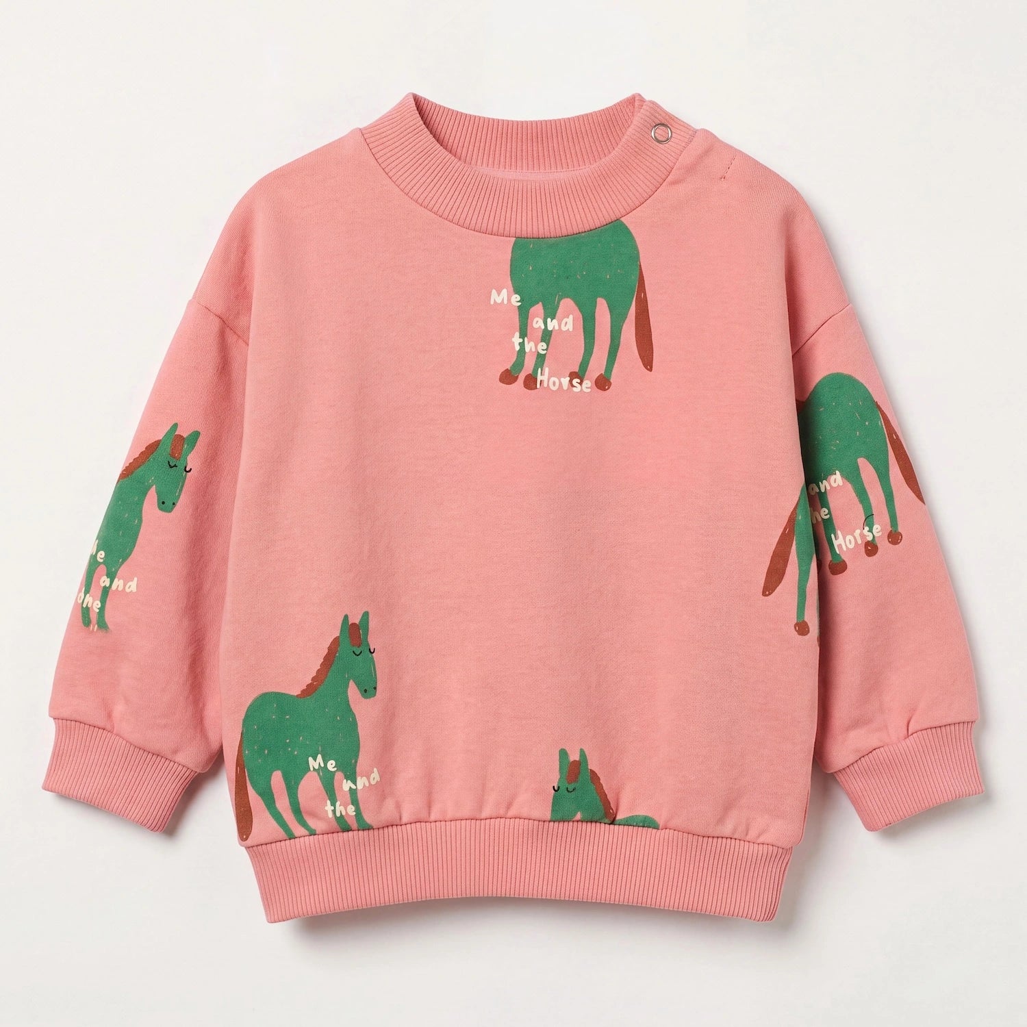 Pink baby horse sweatshirt