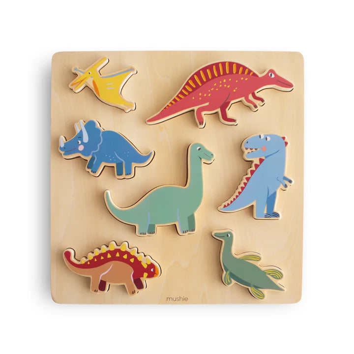 Puzzle de Madera Dinosaurios 30x30