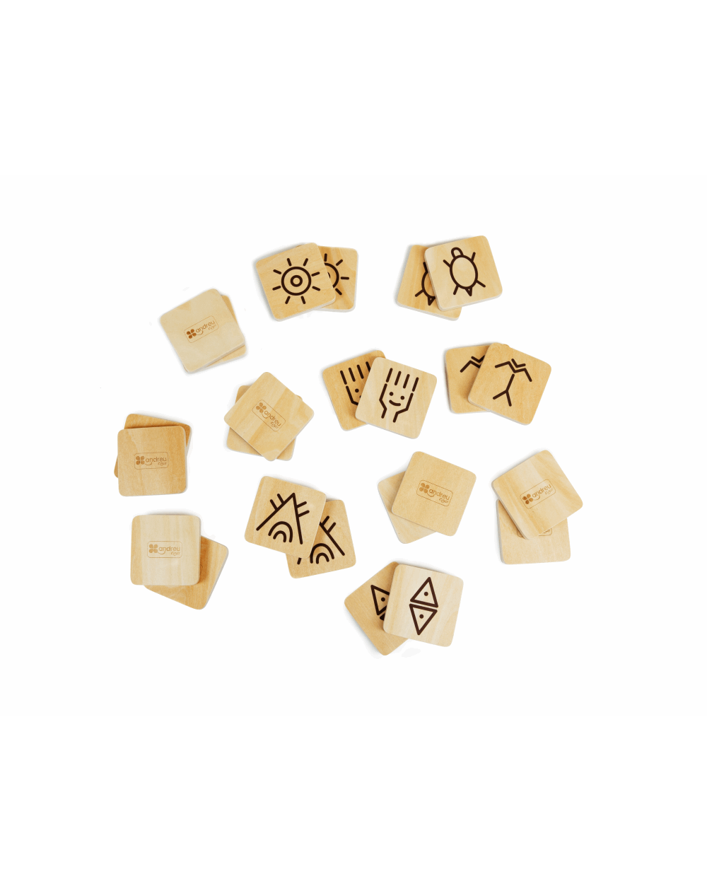Juego Memory de madera