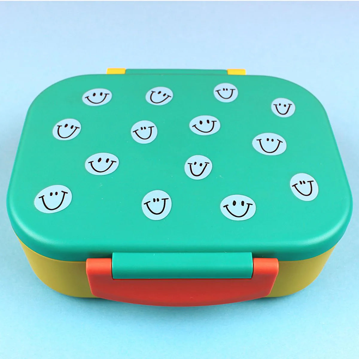 Fiambrera caritas sonrientes verdes