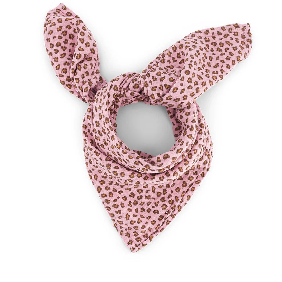 Muselina Leopard Rosa