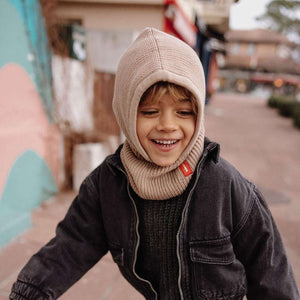 Pasamontañas Punto Beige