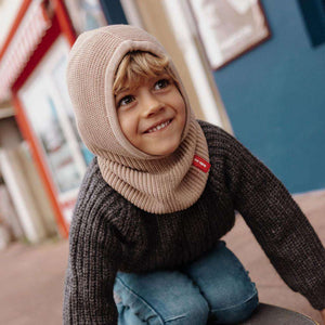 Pasamontañas Punto Beige