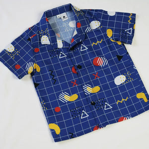 Camisa manga corta geométrica