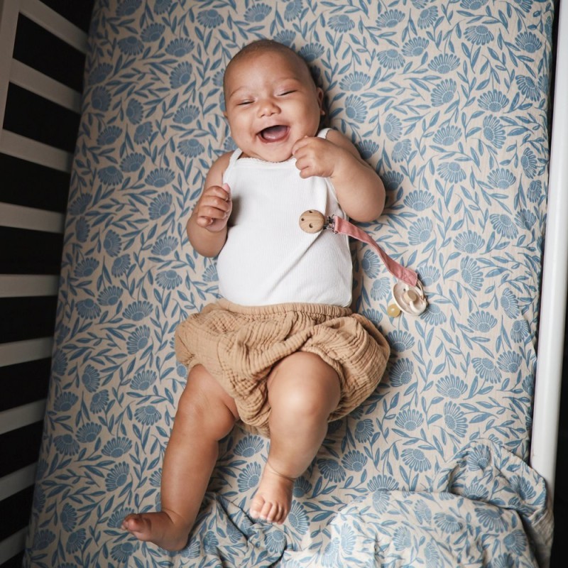 organic muslin flowers