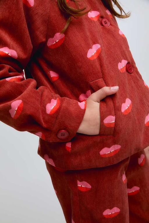 Corduroy Lips Jacket