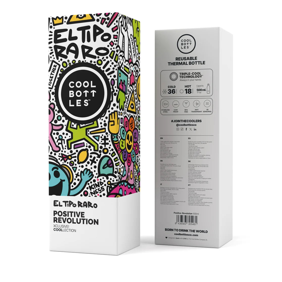 Botella térmica acero 500ml EL TIPO RARO
