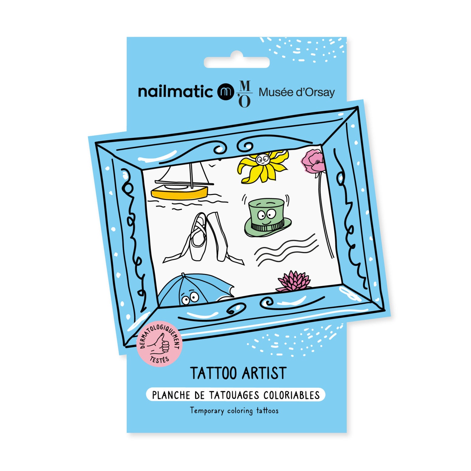 Tatuajes para colorear - museo de Orssay impresionismo