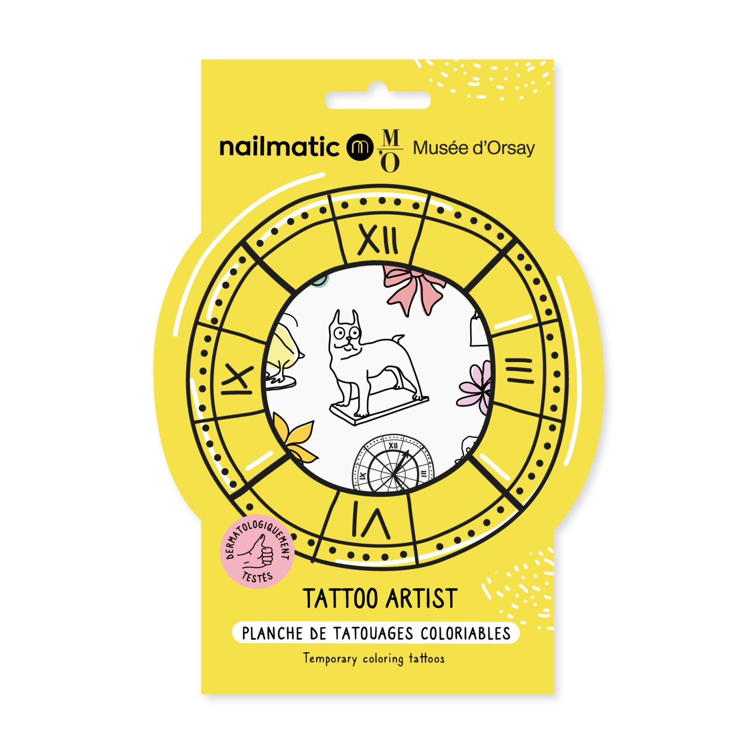 Tatuajes para colorear - museo de Orssay esculturas