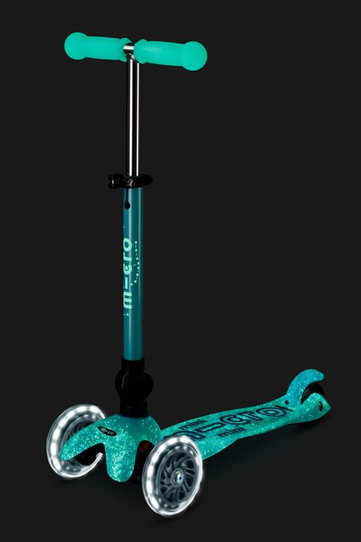 Patinete Mini Deluxe plegable ORION LED azul