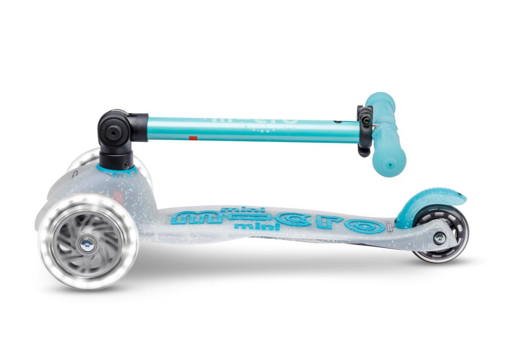 Patinete Mini Deluxe plegable ORION LED azul