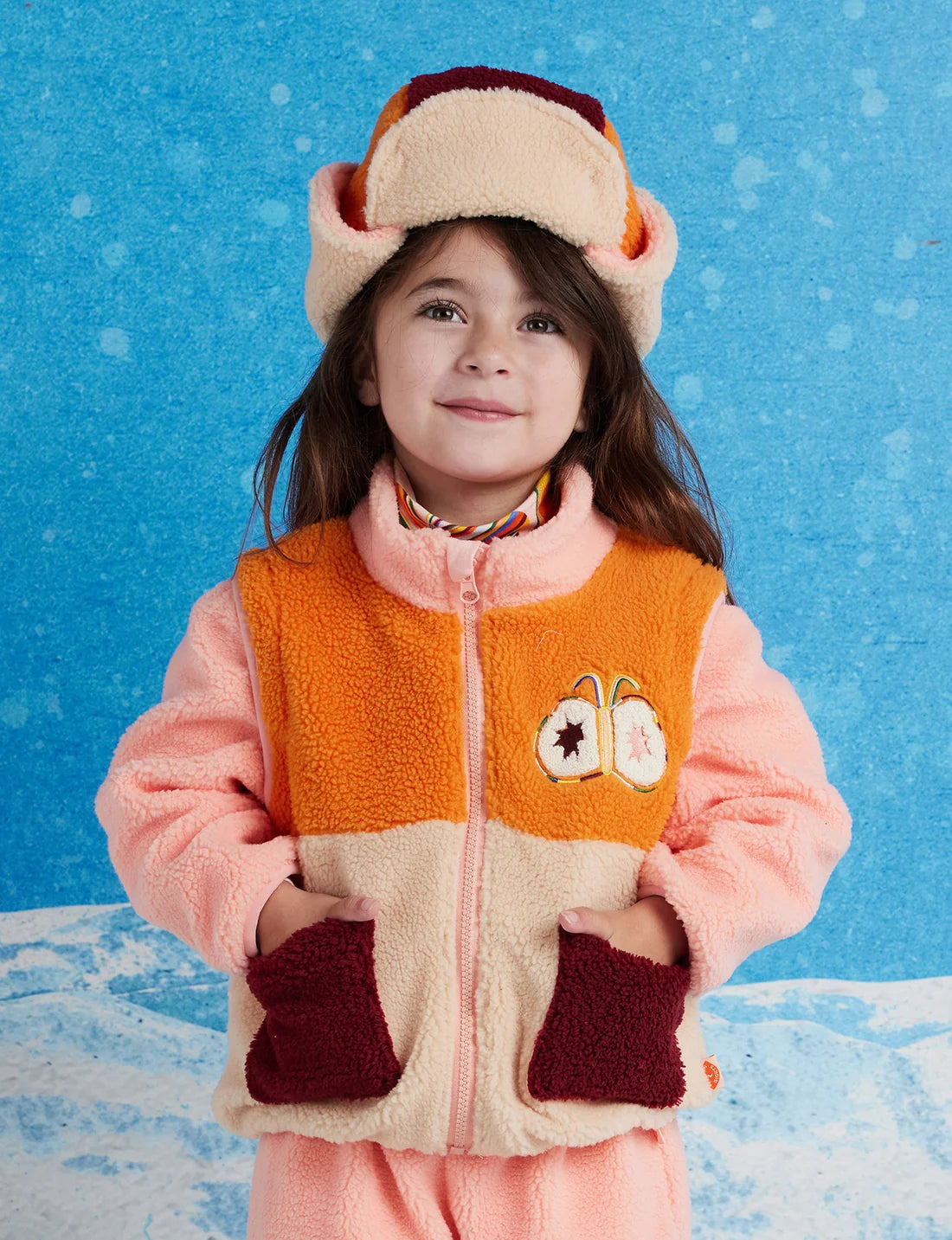 Chaqueta y Chaleco Polar Mariposa