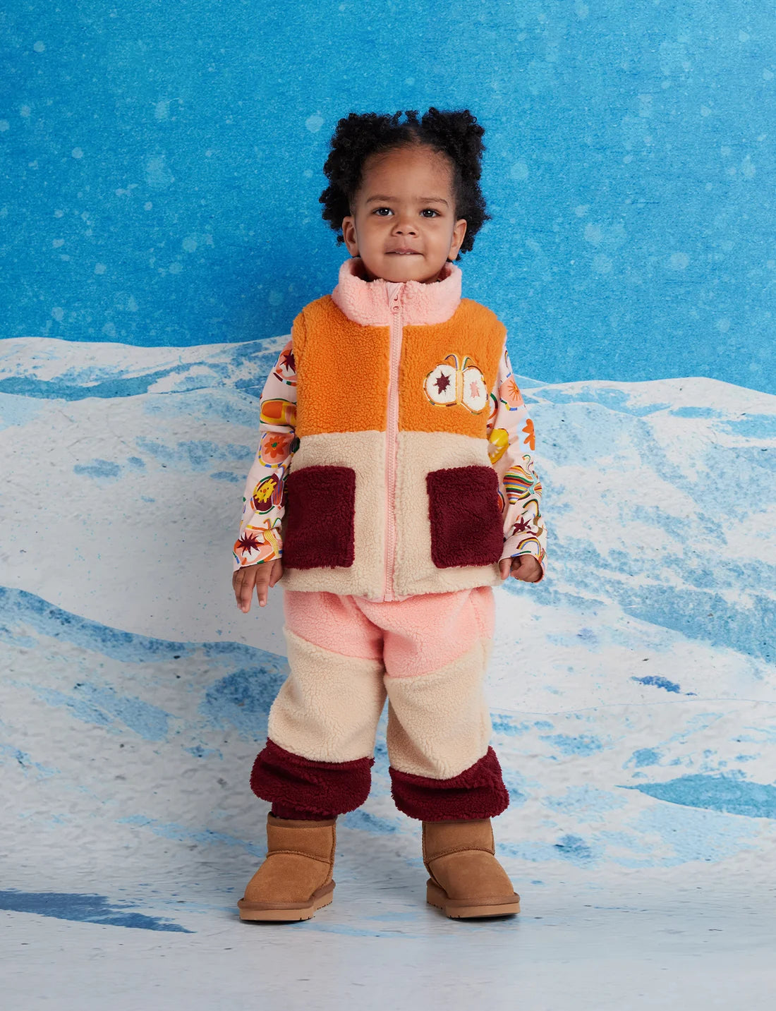 Chaqueta y Chaleco Polar Mariposa