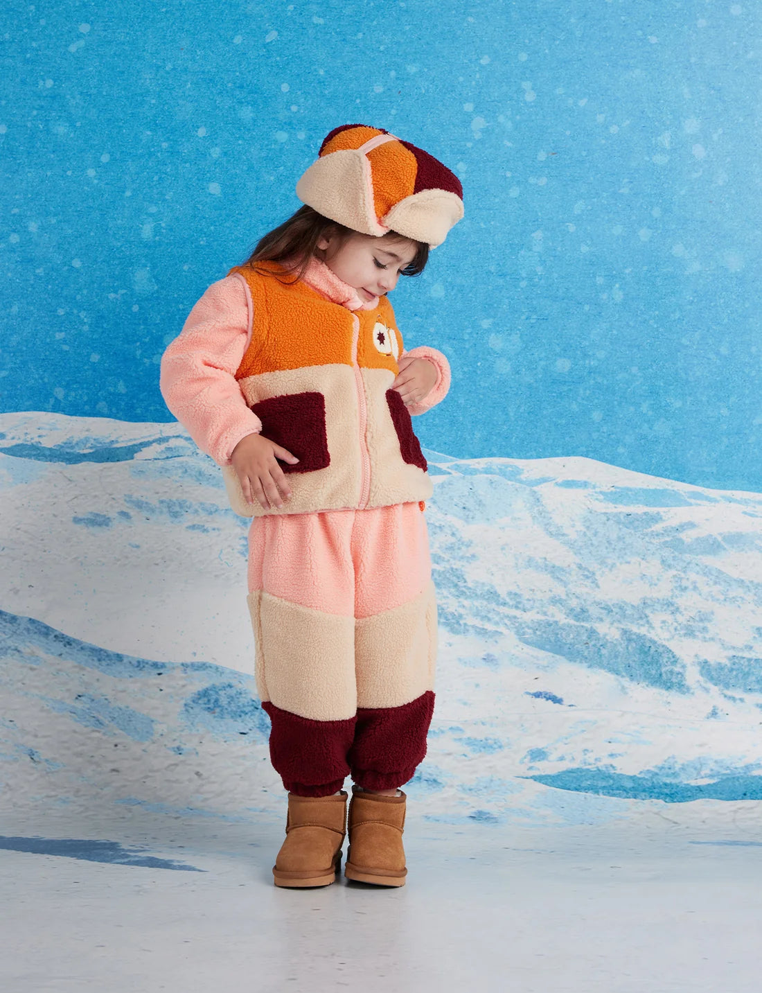Chaqueta y Chaleco Polar Mariposa