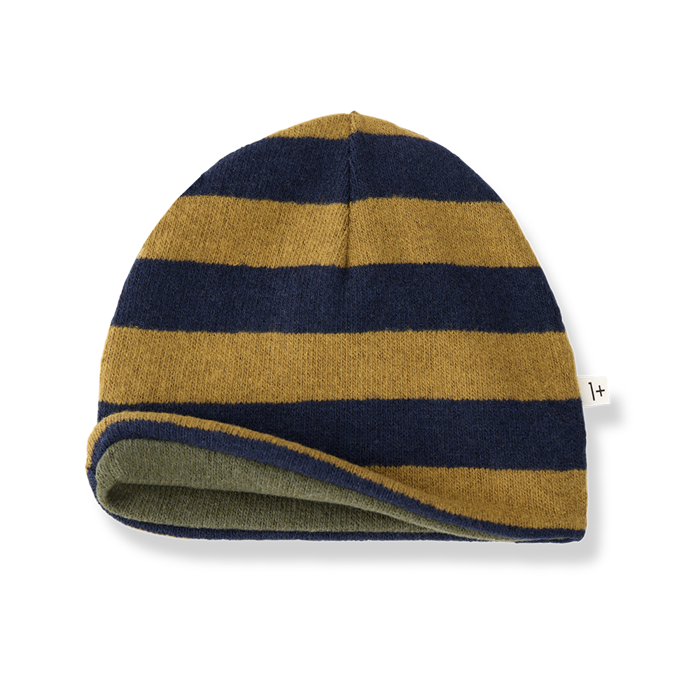 Gorro de punto a rayas