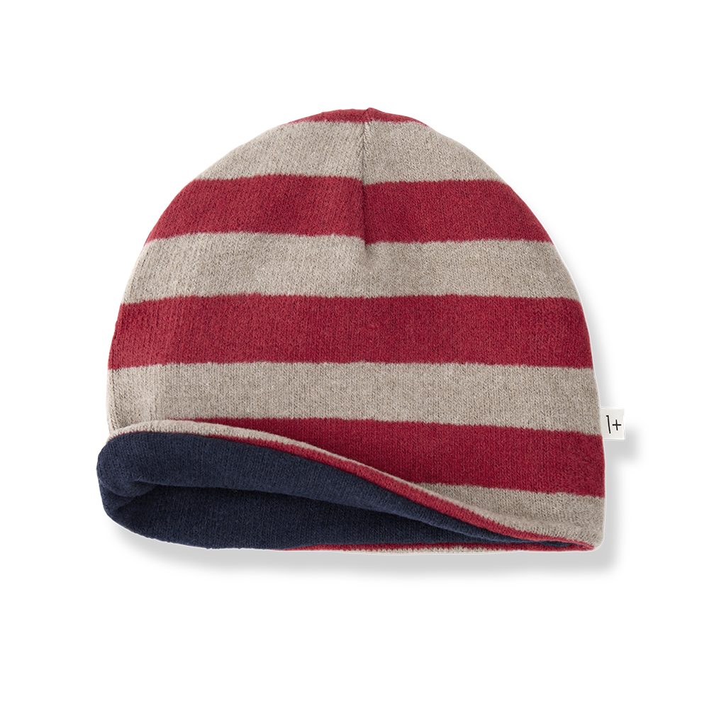 Gorro de punto a rayas