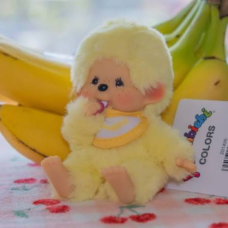 Monchhichi colorful beanie boy 14 cm yellow