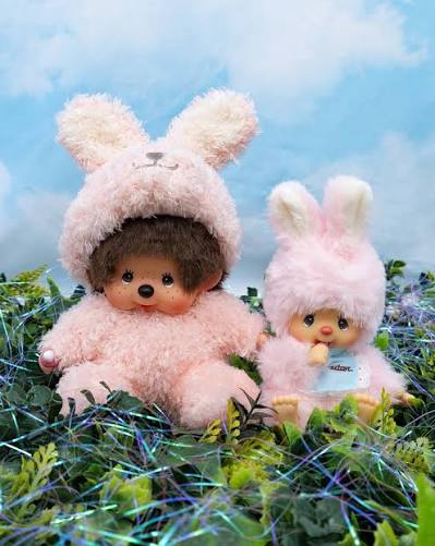 monchhichi fluffly bunny 20 cm