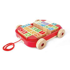 Carrito de arrastre con letras - Hape