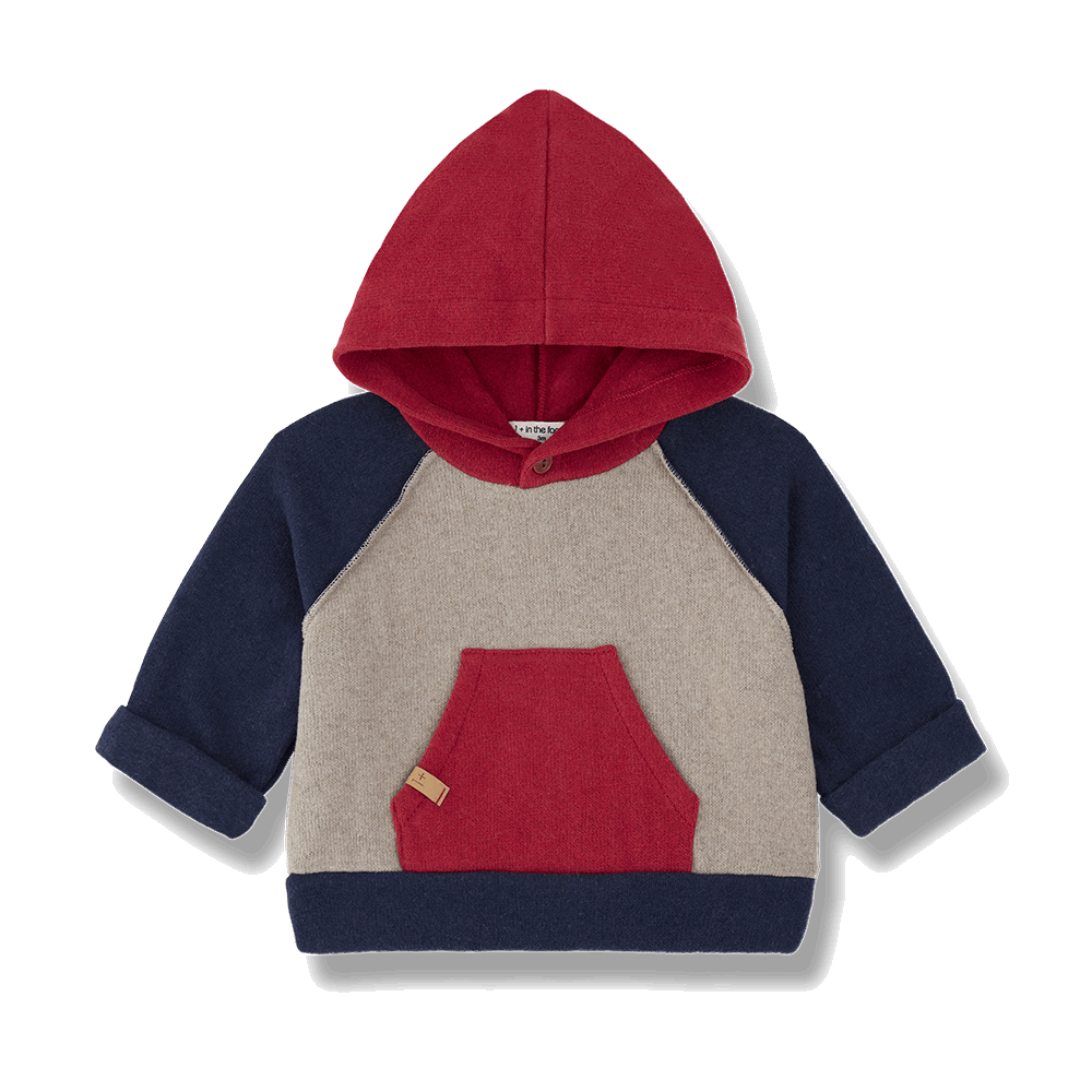 Jersey de punto con capucha arena